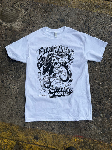 City bike day tee white