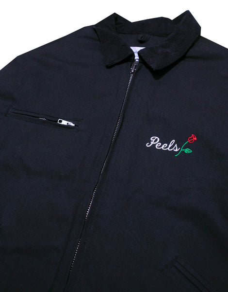 Heavy Canvas Jacket with Corduroy Collar (Diamond Stitched Lining)