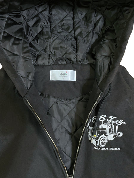 Heavy Weight Duck Canvas Trucker Jacket Black