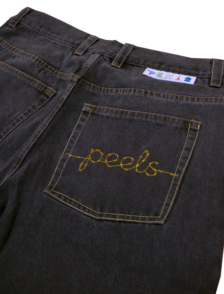 Peels Barb Logo Jeans Black Wash