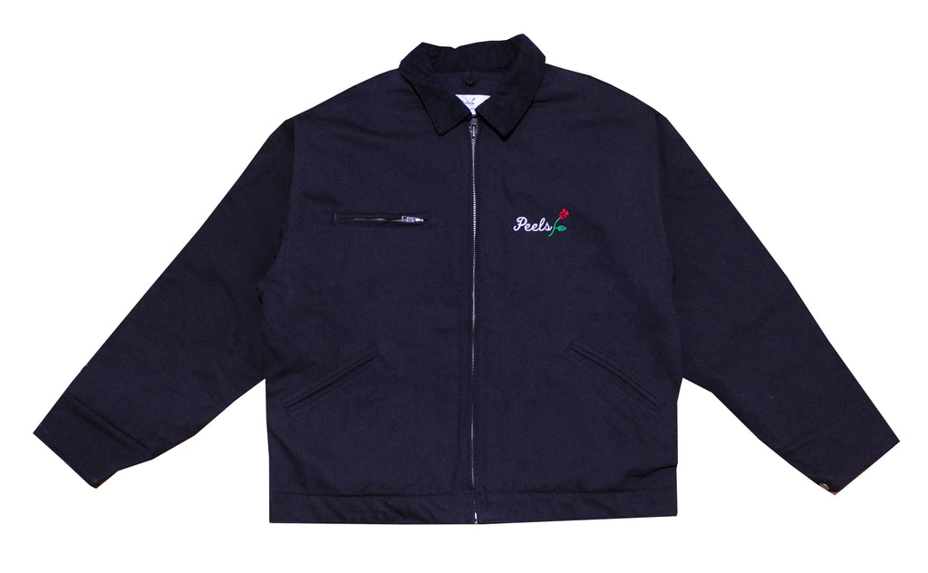 Heavy Canvas Jacket with Corduroy Collar (Diamond Stitched Lining)