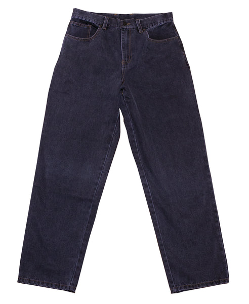 Embroidered Chain Jeans Black Wash