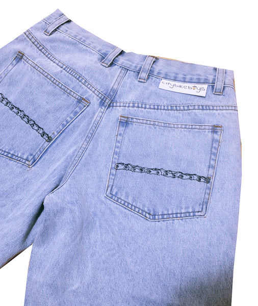 Chain Jorts Blue