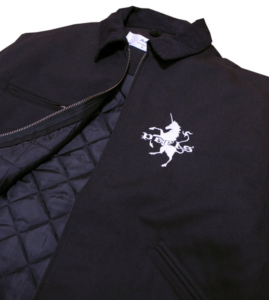 Heavy Canvas Jacket with Corduroy Collar (Diamond Stitched Lining)