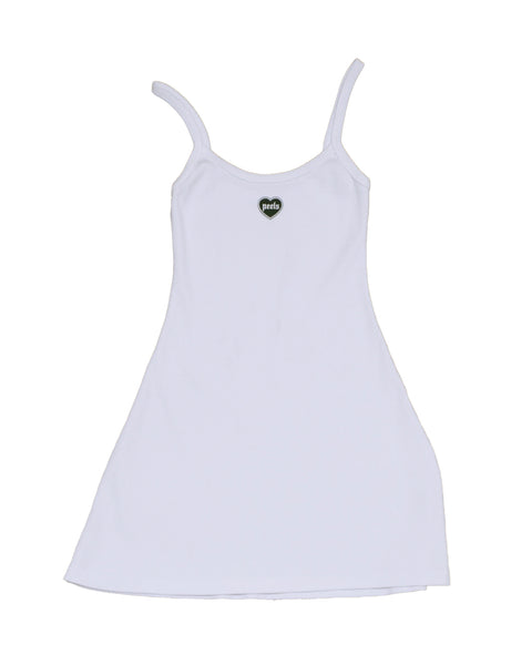 White Dress With Heart Logo USA Made