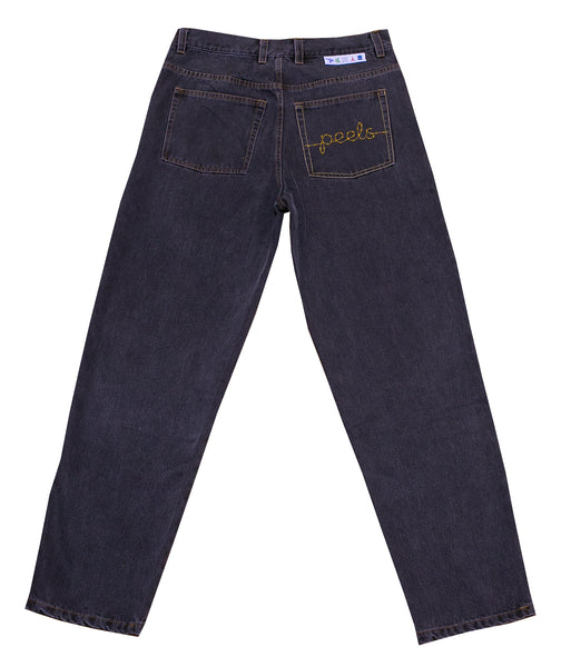 Peels Barb Logo Jeans Black Wash
