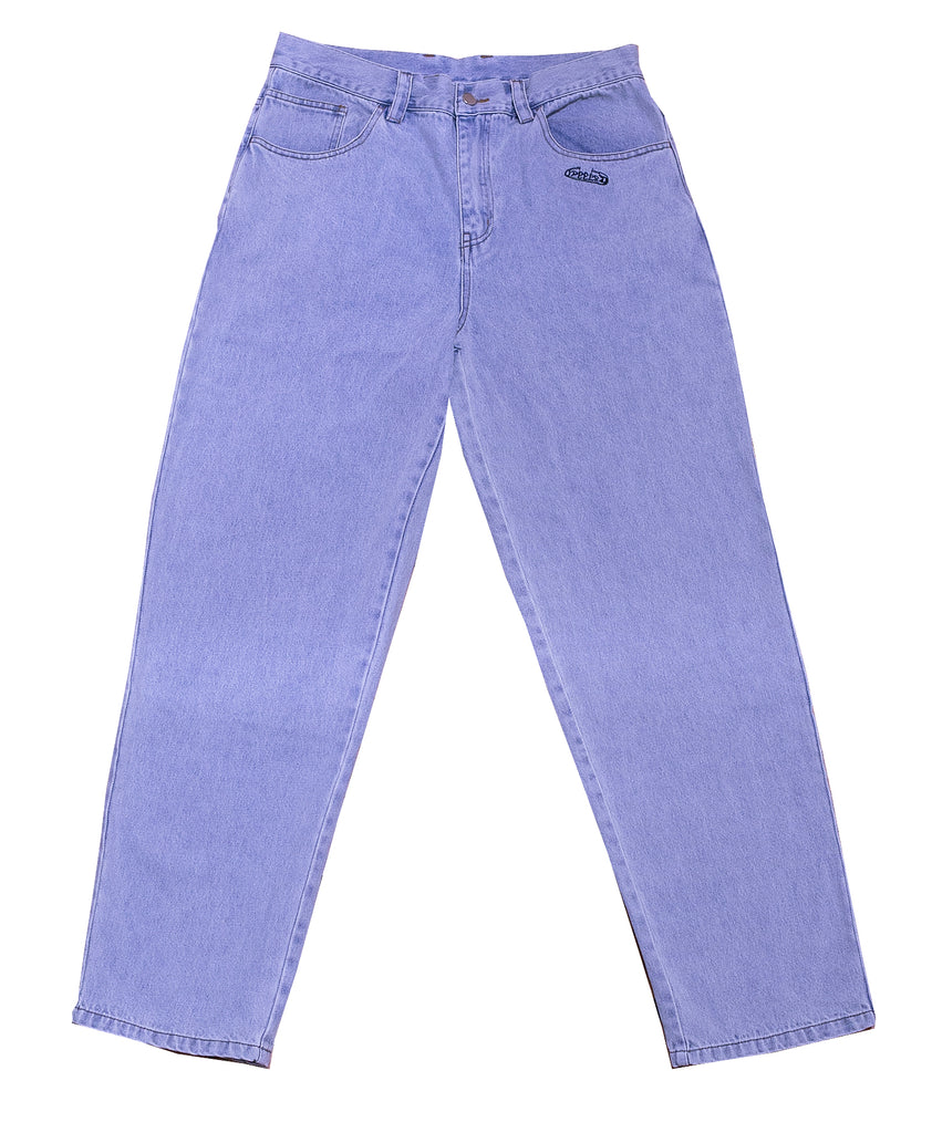 90s Style Baggy Washed Denim Light Wash – Peels NYC