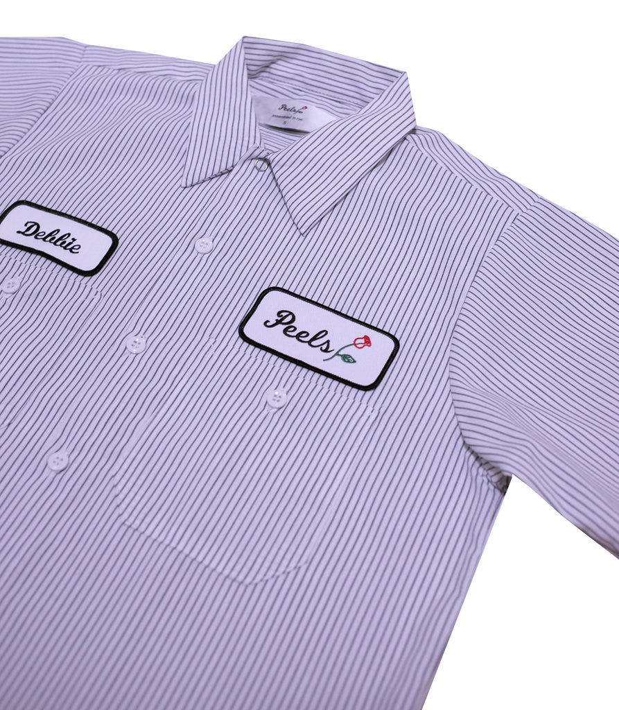 Original Stripe Shirt with Rose Patch